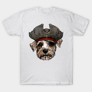 Funny Pirate Russell Terrier Dog T-Shirt